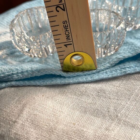 Lot of 4 cut glass open salt bowls. Victorian ornate - Picture 9 of 9